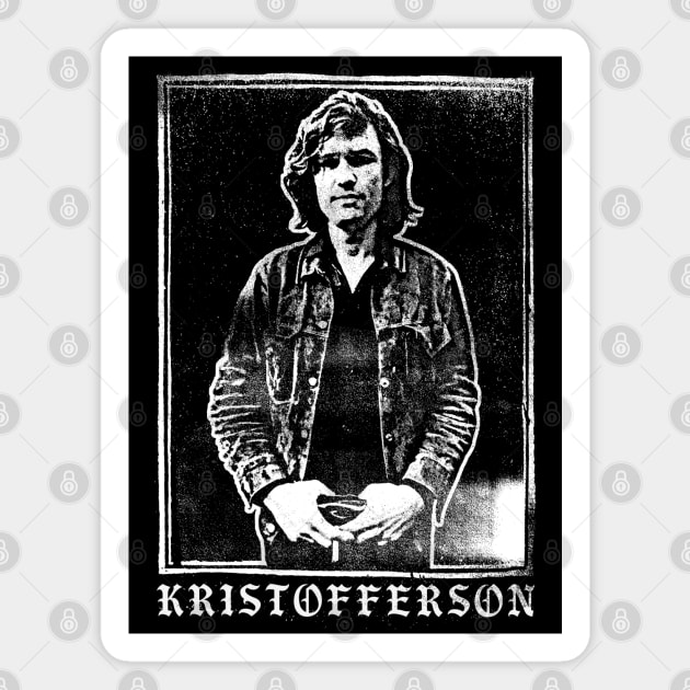 Kris Kristofferson \/\/ Original Retro Style Faded Design Magnet by DankFutura